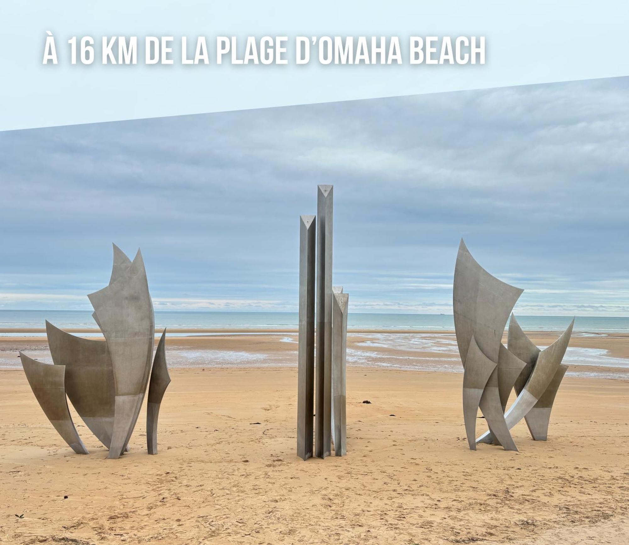 Nid De Pie Grand Duplex Lumineux Cadre Verdoyant Calme A 5 Mn De La Mer Pres Port En Bessin, Bayeux, Omaha Beach, Commes Exterior foto